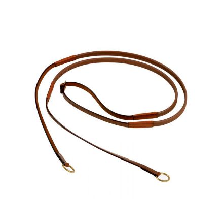 RUBBER REINS “SLIMLINE” WITH RINGS