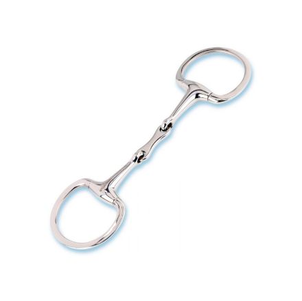 STUBBEN EGG BUTT BIT, FRENCH LINK, FLAT RINGS, THICKNESS 13MM, RING 70X55MM (1 PC)