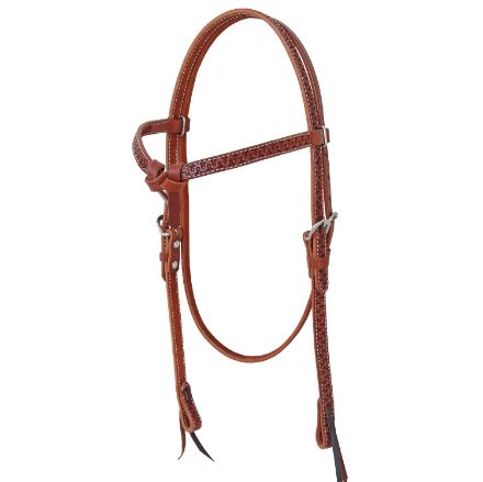 POOL'S BROWBAND HEADSTALL 23747 WITH SNAKE TOOLING