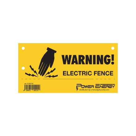 WARNING SIGN ELECTRIC FENCE