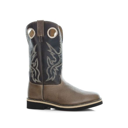 PRO-TECH BUCKAROO WESTERN BOOTS IN PULL-UP LEATHER