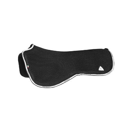 ACAVALLO WITHERS SHAPED SPINE FREE CLOSE CONTACT DOUBLE FACE DRESSAGE PAD 3D SPACER IN MEMORY FOAM CON MICROPILE