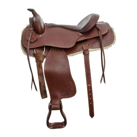 ALL PURPOSE RED HORNS SADDLE WITH NABUK SEAT