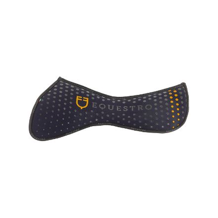 MEMORY FOAM PAD W/GRIP AND PERFORATED FABRIC IN THE WITHERS, YELLOW LOGO