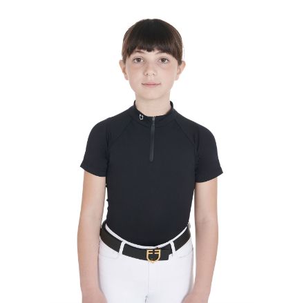 JUNIOR TECHNICAL TRAINING POLO WITH ZIP