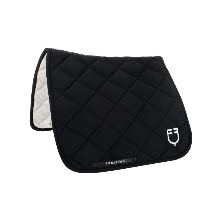 EQUESTRO BLACK LINE EDITION DRESSAGE PAD IN STRETCH MATERIAL