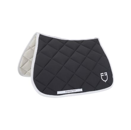 EQUESTRO WHITE LINE EDITION JUMPING  PAD IN STRETCH MATERIAL