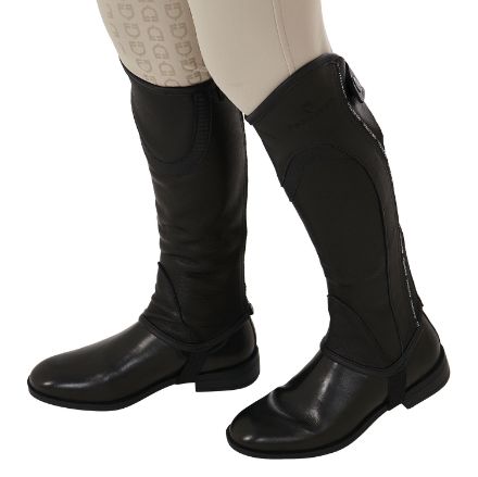JUNIOR PIPING LEATHER MINI-CHAPS