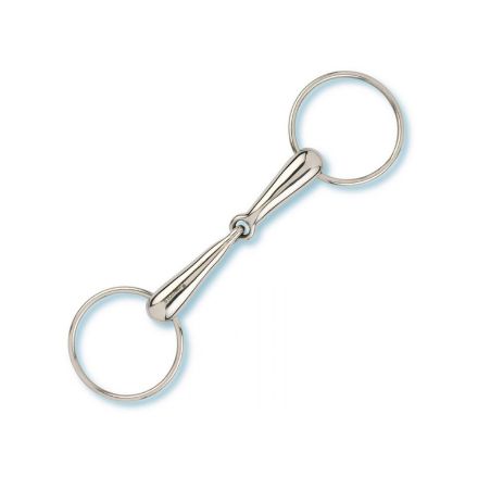 STUBBEN HOLLOWMOUTH LOOSE RING SNAFFLE BIT, THICKNESS 18MM, RING 75MM (1 PC)