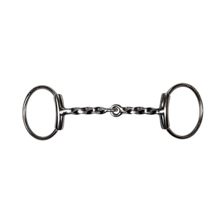 BF O-SNAFFLE BIT CURVED AND TWISTED WIRE 10MM