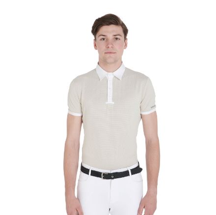 Men's slim fit competition polo shirt