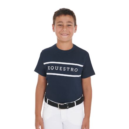 Kids' slim fit t-shirt with contrasting lettering