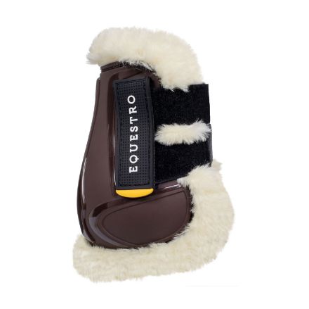 Fetlock boots in TPU and synthetic sheepskin