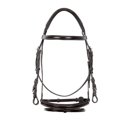 Jumping leather English bridle