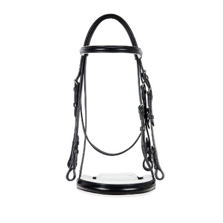 Dressage smooth leather bridle