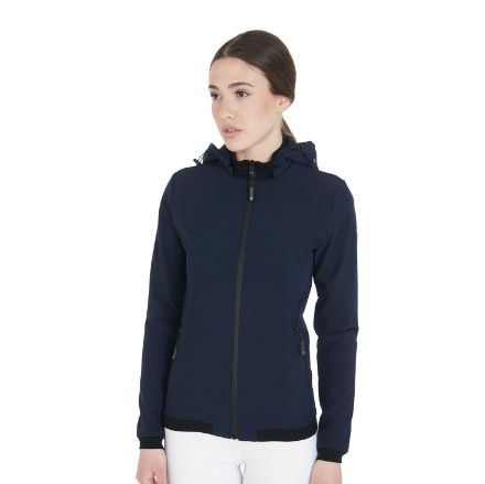 Women's slim fit softshell jacket with internal fleece