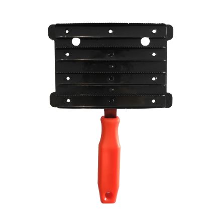 IRON CURRY COMB WITH PLASTIC HANDLE