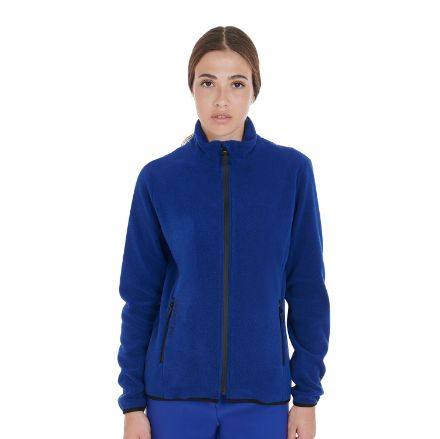 Women's fleece sweatshirt with front zip