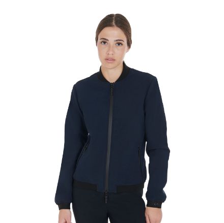 Women's bomber jacket in technical fabric