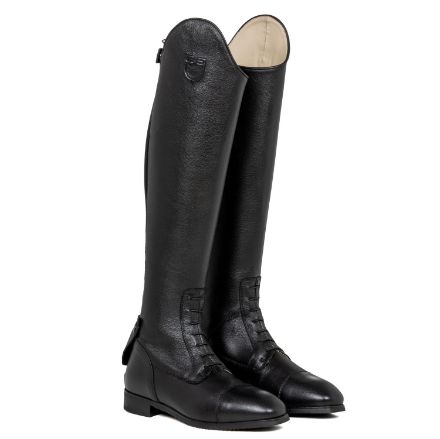 Unisex calfskin boots with front laces