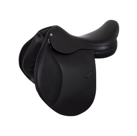 Leather eventing saddle
