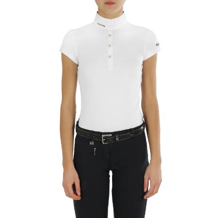 TIFFANY MODEL WOMAN POLO SHIRT IN STRETCH MATERIAL