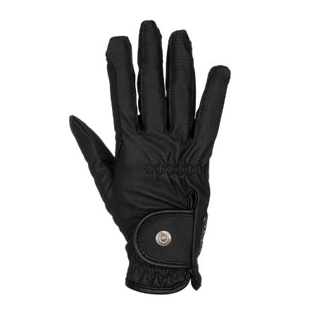 Unisex gloves in soft synthetic leather with velcro fastening